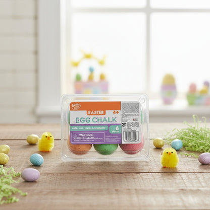 Anker Art Easter Egg Sidewalk Chalk Set 6 Pc Multicolor Pastel Outdoor Art Toy Kids Gift