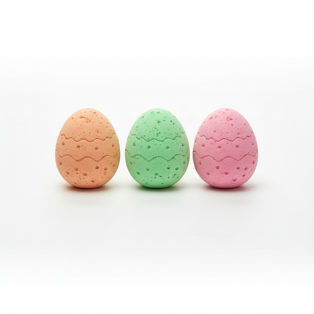Anker Art Easter Egg Sidewalk Chalk Set 6 Pc Multicolor Pastel Outdoor Art Toy Kids Gift