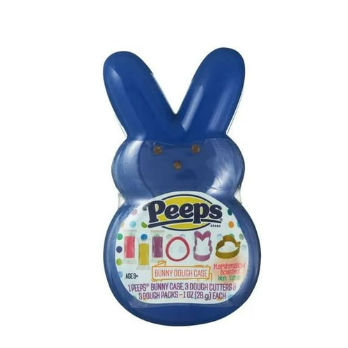Peeps Bunny Case 3 Marshmallow Scented Dough Packs & Cutters Sensory Toy Gift - 1 Count Colors May Vary