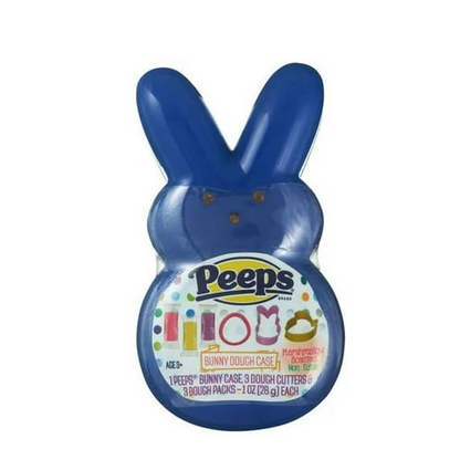 Peeps Bunny Case 3 Marshmallow Scented Dough Packs & Cutters Sensory Toy Gift - 1 Count Colors May Vary