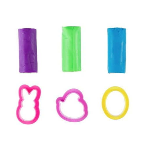 Peeps Bunny Case 3 Marshmallow Scented Dough Packs & Cutters Sensory Toy Gift - 1 Count Colors May Vary