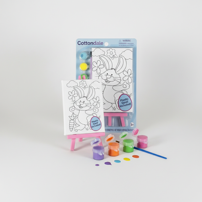 Cottondale Easter Paint Your Own Canvas Kit 2 Pack Kids Arts Crafts Bunny Gift