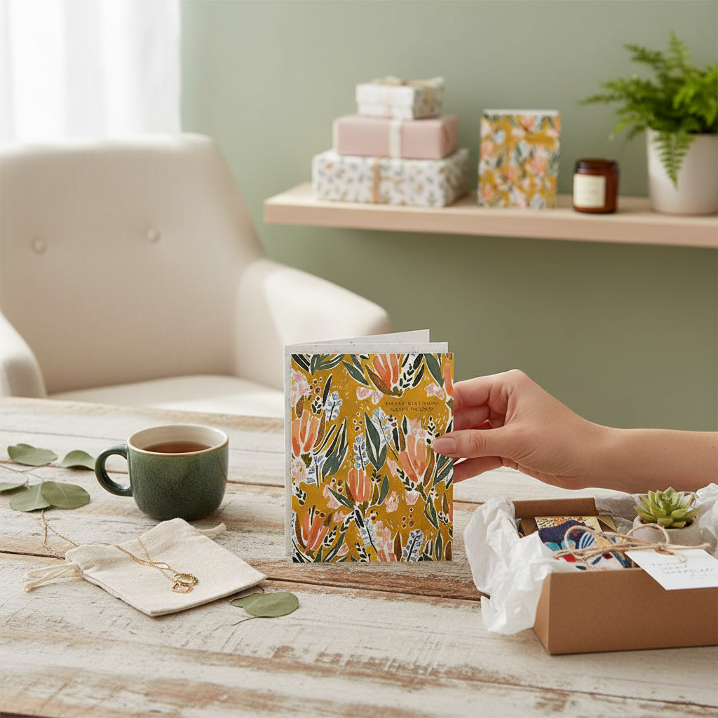 Legacy Publishing Group Made in The USA - Seedlings Birthday Card with Seed Paper Envelope, 4.25 x 5.5-Inch, Sweet Friend Floral