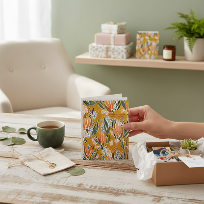 Legacy Publishing Group Made in The USA - Seedlings Birthday Card with Seed Paper Envelope, 4.25 x 5.5-Inch, Sweet Friend Floral