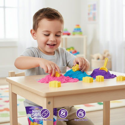 Kinetic Sand Sweet Bag - with 85 g Original Magic Sand in One of Four Colours (Selection Random) and 1 Candy Mould for Creative Indoor Sand and Role Play, for Children from 3 Years - 2 Pack