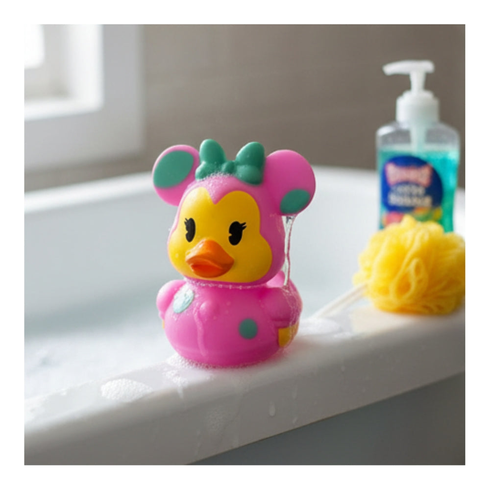 Disney Minnie Mouse Easter Rubber Duck Bath Toy Just Play 3" Collectible Gift