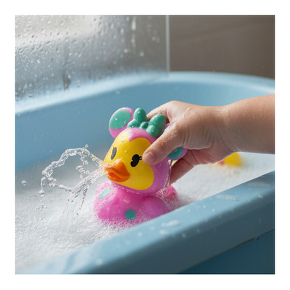 Disney Minnie Mouse Easter Rubber Duck Bath Toy Just Play 3" Collectible Gift