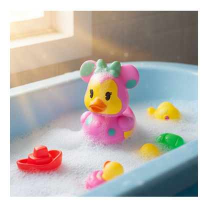 Disney Minnie Mouse Easter Rubber Duck Bath Toy Just Play 3" Collectible Gift