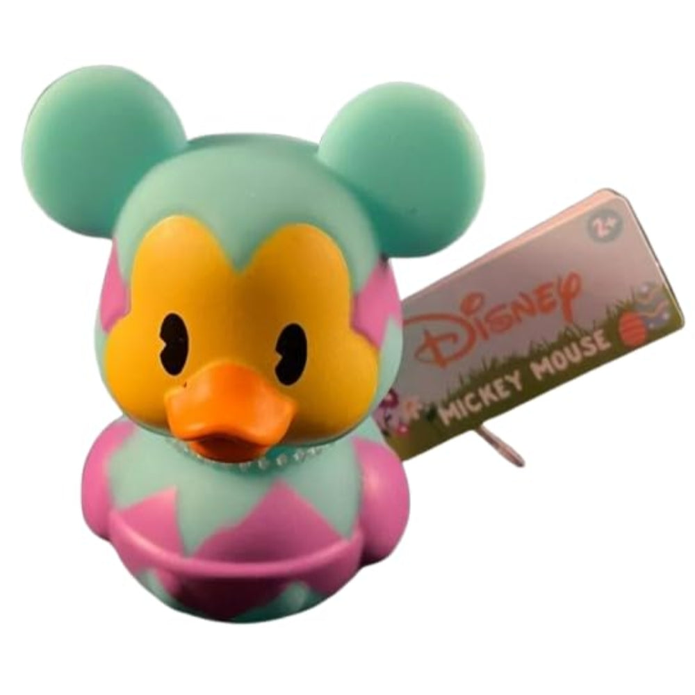 Mickey Mouse Easter Rubber Duck 3-Inch Bath Toy Disney Just Play Collectible New