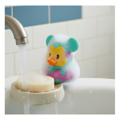 Mickey Mouse Easter Rubber Duck 3-Inch Bath Toy Disney Just Play Collectible New