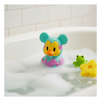Mickey Mouse Easter Rubber Duck 3-Inch Bath Toy Disney Just Play Collectible New