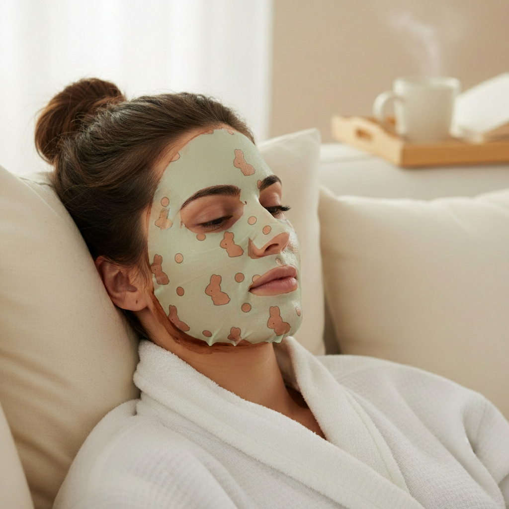 SpaLife Chocolate Bunny Detox Facial Mask Cocoa Infused Sheet Mask 23g New