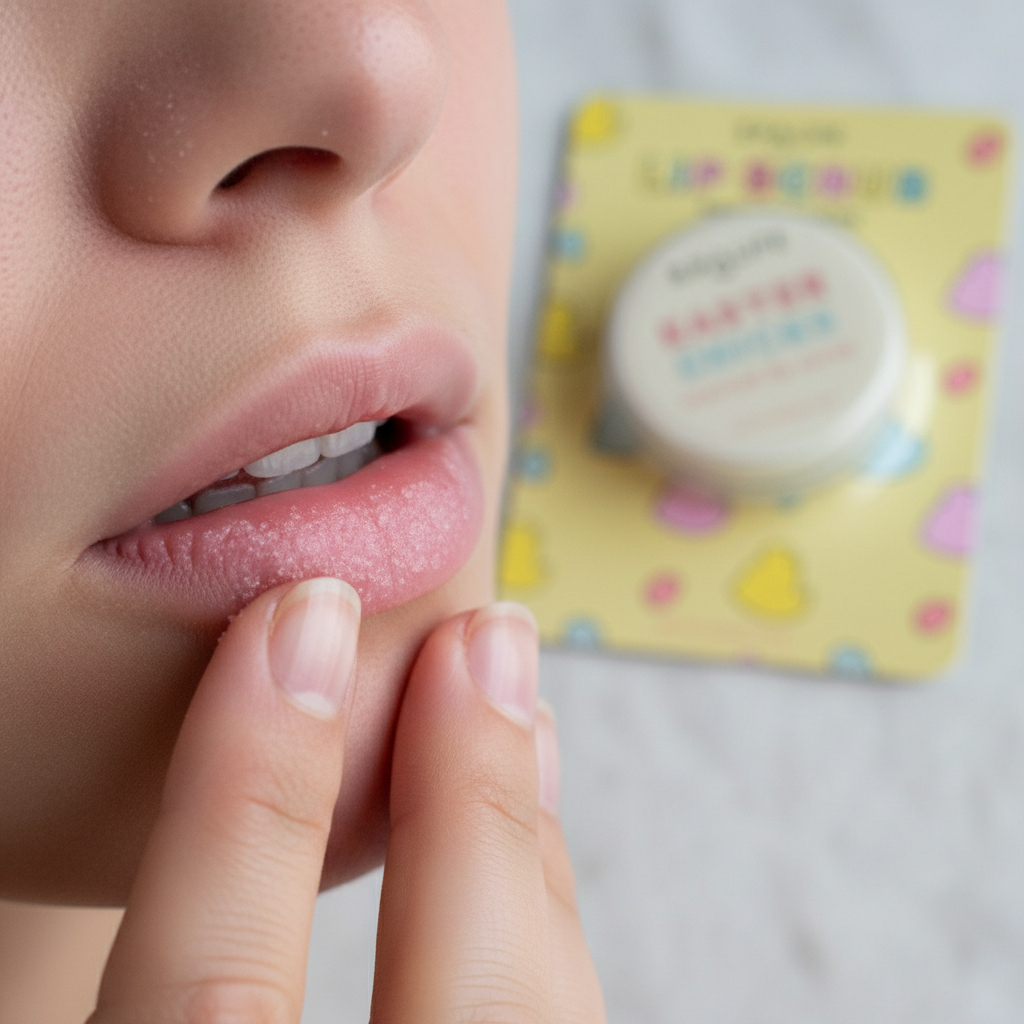 SpaLife Easter Chicks Scented Lip Scrub 0.53oz Gentle Exfoliating Treatment New