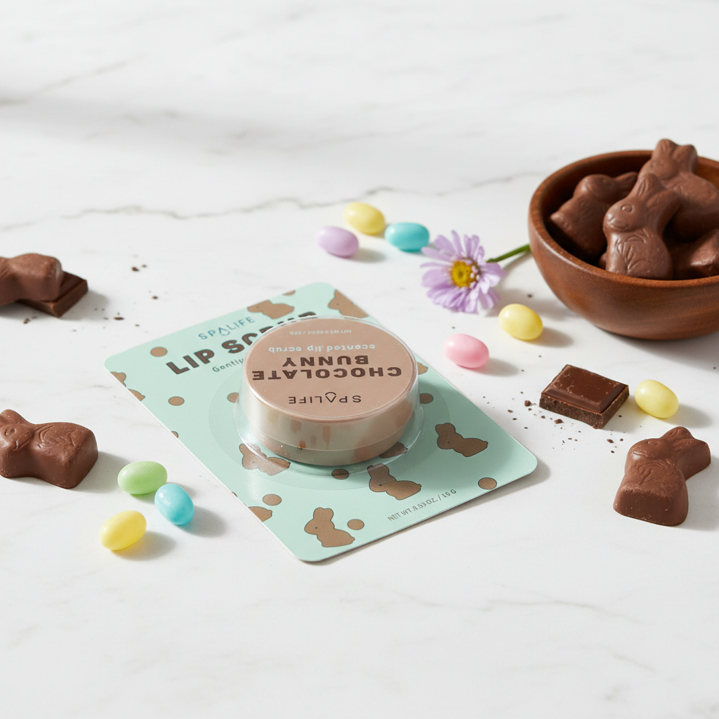 Spalife Chocolate Bunny Scented Exfoliating Lip Scrub Treatment 0.53oz 15g