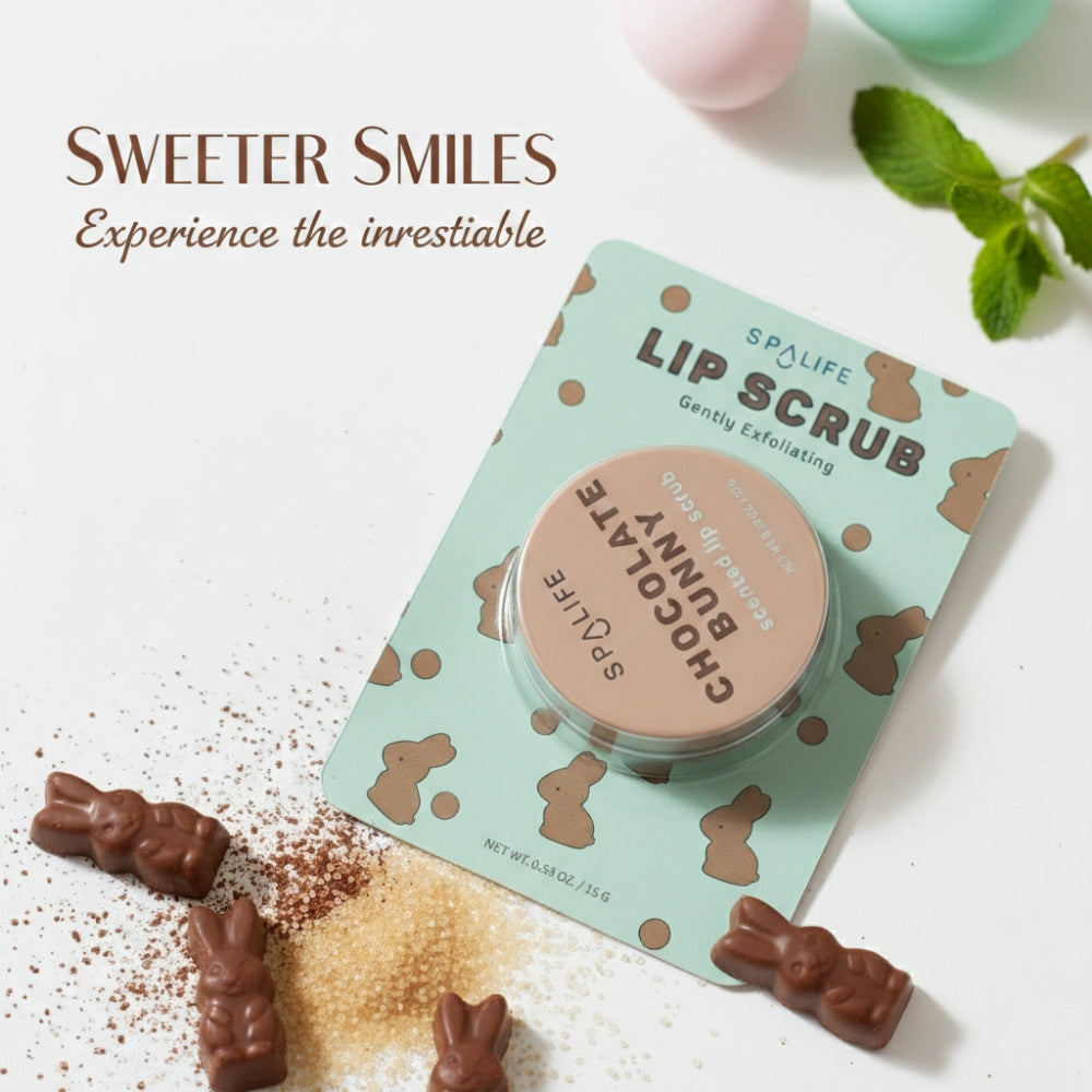 Spalife Chocolate Bunny Scented Exfoliating Lip Scrub Treatment 0.53oz 15g