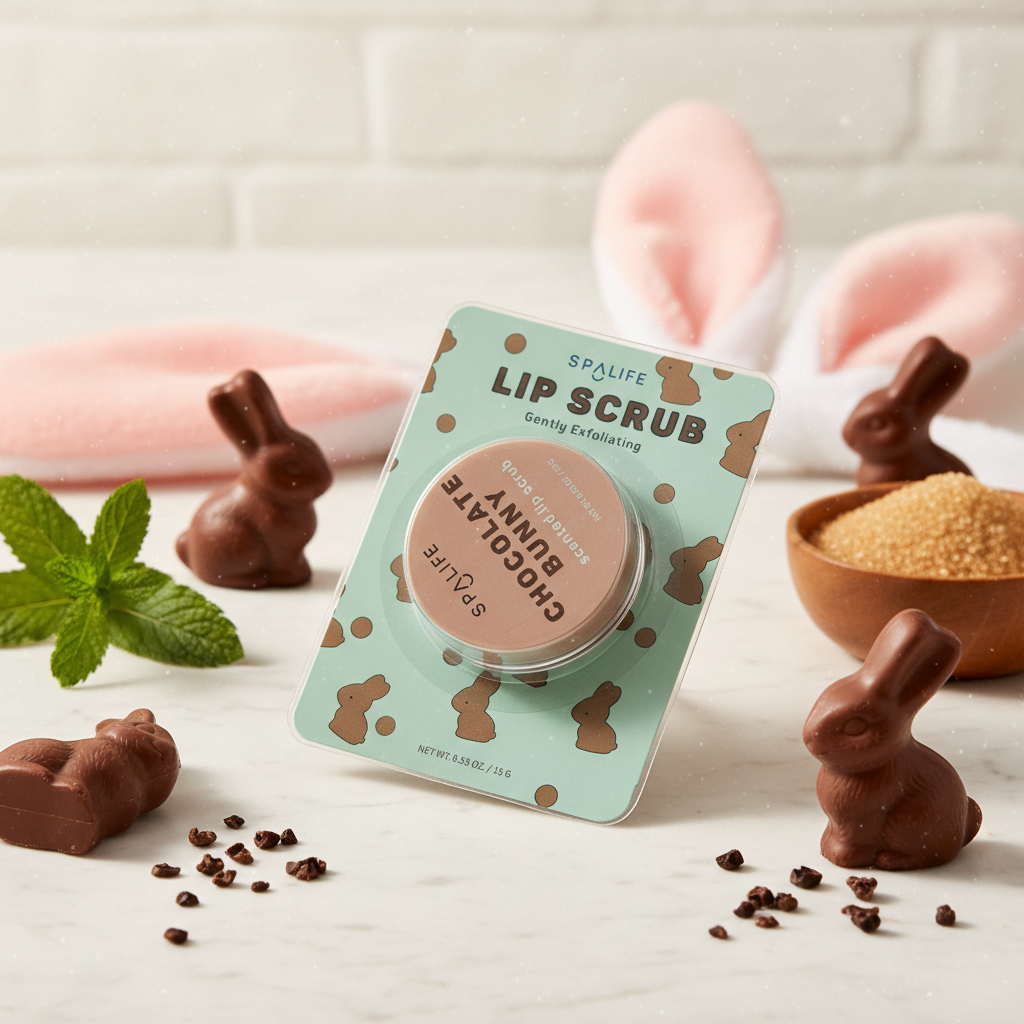 Spalife Chocolate Bunny Scented Exfoliating Lip Scrub Treatment 0.53oz 15g