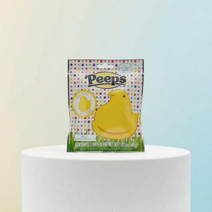 Peeps Chick Shaped Bath Bomb Vanilla Marshmallow Scented 1.41oz Easter Stuffer