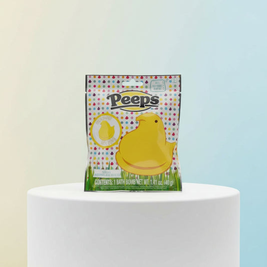 Peeps Chick Shaped Bath Bomb Vanilla Marshmallow Scented 1.41oz Easter Stuffer