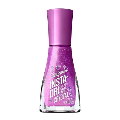 Sally Hansen Insta-Dri Crystal Nail Polish | Quick Dry, Long Lasting, Streak-Free Shine | Opaque, Shimmery | 120 Party Prism | Holographic Lilac Nail Color