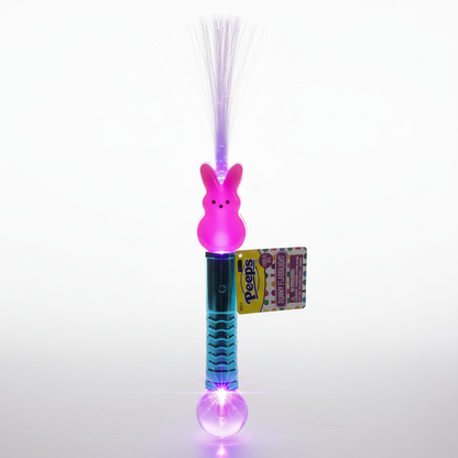 Official Peeps Pink Bunny Flashlight Light Up Fiber Optic Wand Easter Gift Toy