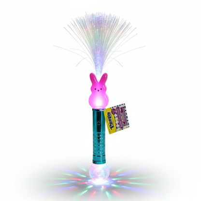 Official Peeps Pink Bunny Flashlight Light Up Fiber Optic Wand Easter Gift Toy