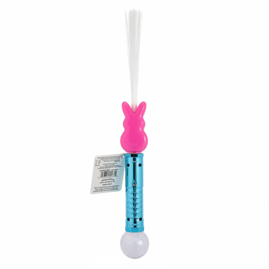 Official Peeps Pink Bunny Flashlight Light Up Fiber Optic Wand Easter Gift Toy