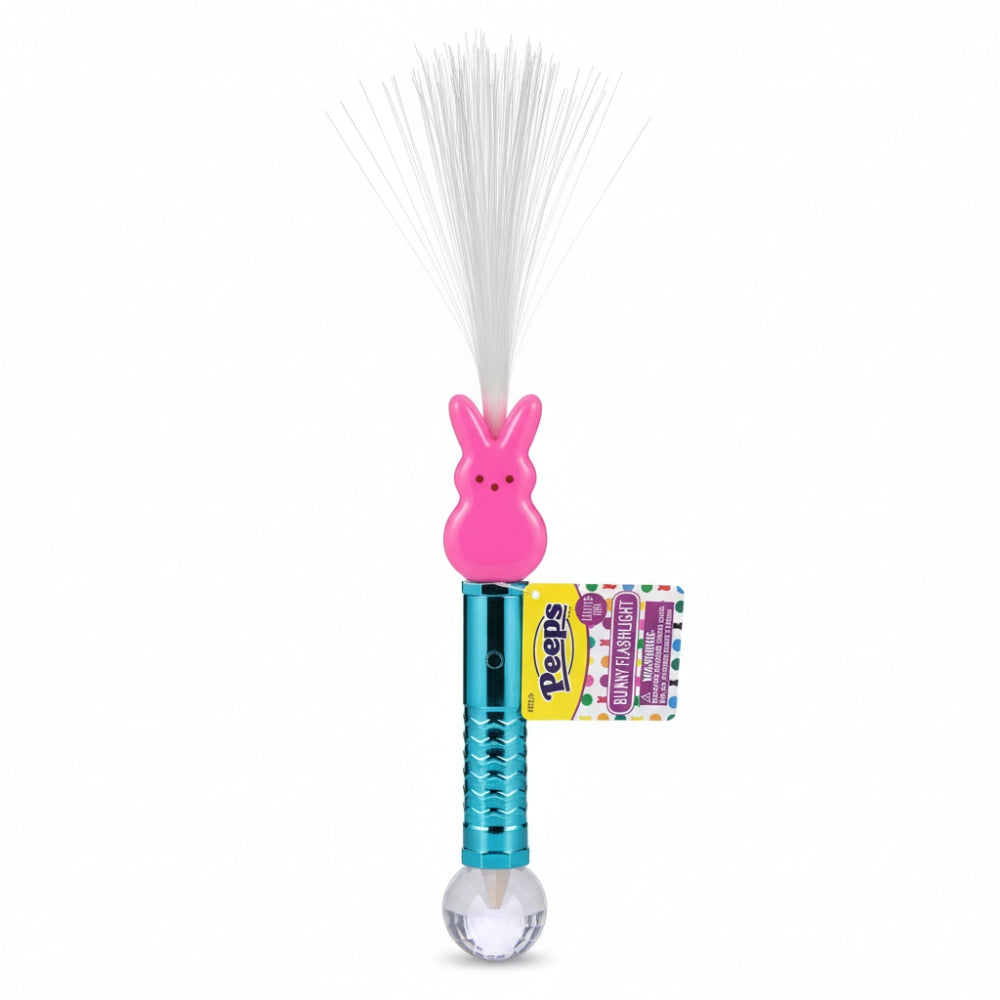 Official Peeps Pink Bunny Flashlight Light Up Fiber Optic Wand Easter Gift Toy