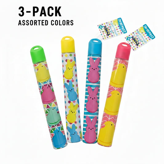 3 Pack Peeps Bubble Wands Easter Basket Stuffer Kids Party Favors Summer Toy Assorted Colors