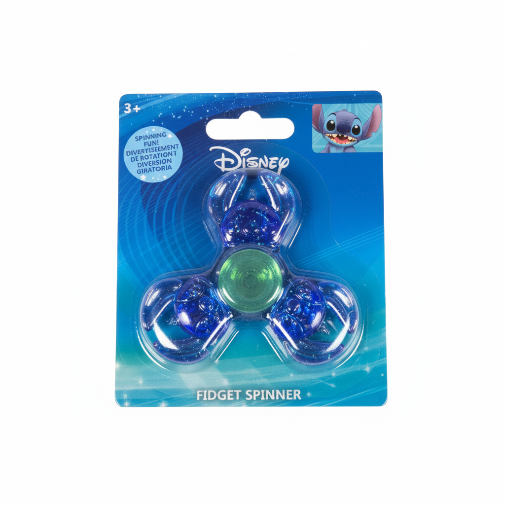 Disney Fidget Spinner 3 Pack Assorted Designs Sensory Toy New