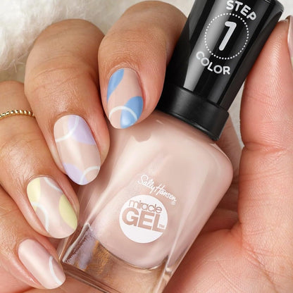 Sally Hansen Miracle Gel Salon Quality Nail Polish | Gel-Like Formula, Two-Step System, No UV Light Needed, Long Lasting | Opaque |895 Cozy Cabin | Purple with Brown Undertones