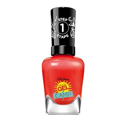 Sally Hansen Miracle Gel™, Summer Camp Campfire Song, Long Lasting, Gel-Like Formula, No UV Lamp Needed, Red Nail Polish