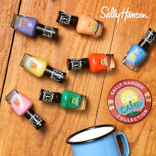 Sally Hansen Miracle Gel™, Summer Camp Campfire Song, Long Lasting, Gel-Like Formula, No UV Lamp Needed, Red Nail Polish