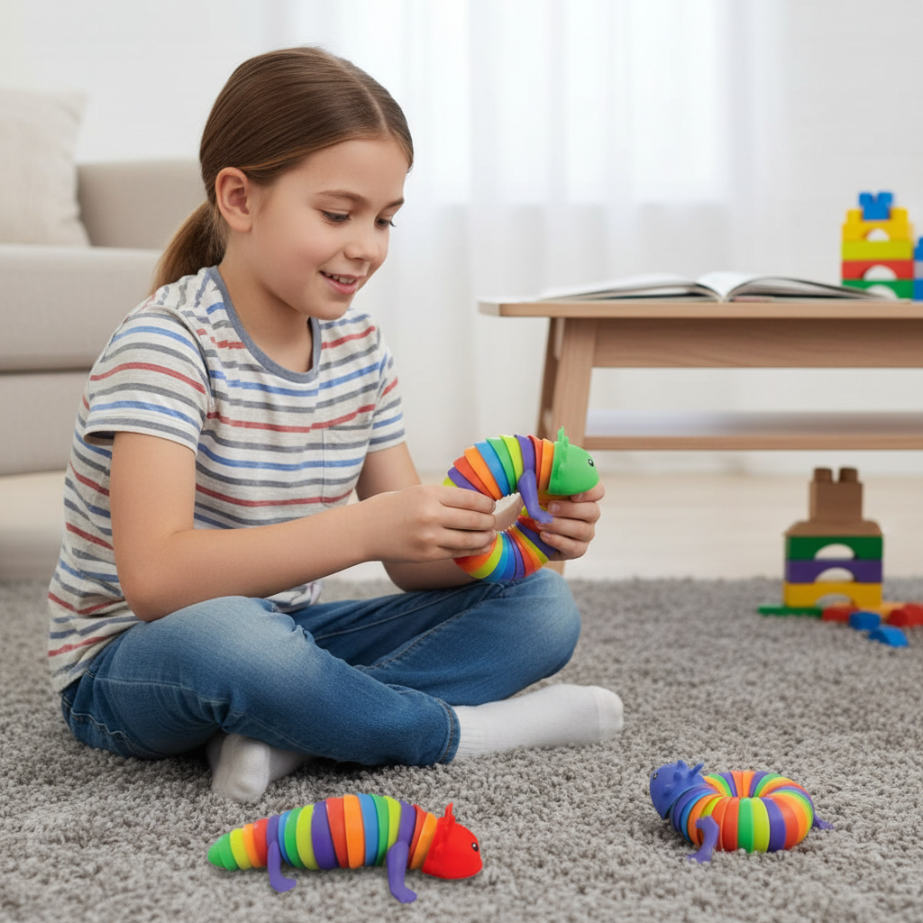 JA-RU Ugly Cute Axolotl Fidget Toy Sensory Stress Relief Squishy Assorted 1 Ct