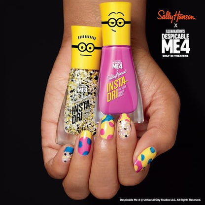 Sally Hansen Insta-Dri® X Despicable Me, Sweet Villainy, Quick Dry, Long Lasting, Streak-Free Shine, Pink Nail Polish