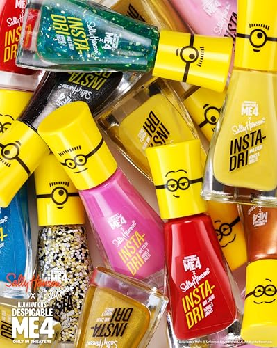 Sally Hansen Insta-Dri® X Despicable Me, Sweet Villainy, Quick Dry, Long Lasting, Streak-Free Shine, Pink Nail Polish