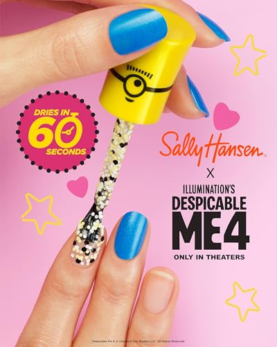 Sally Hansen Insta-Dri® X Despicable Me, Sweet Villainy, Quick Dry, Long Lasting, Streak-Free Shine, Pink Nail Polish