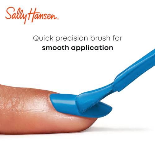 Sally Hansen Miracle Gel Salon Quality Nail Polish | Gel-Like Formula, Two-Step System, No UV Light Needed, Long Lasting | Opaque, Glossy | 896 Dockside Dreaming | Sky Blue Nail Polish