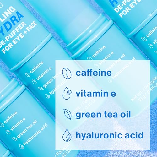 wet n wild Cooling Hydra De-Puffer, Soothing Face Makeup Primer Stick with Vitamin E & Caffeine, Instant Skin Refreshments for All Skin Types and Complexions, Vegan & Cruelty-Free