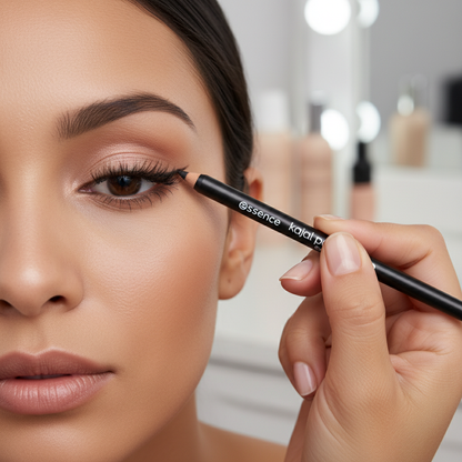 Essence Kajal Pencil Eyeliner 01 Black - Long Lasting High Pigment Eye Liner New