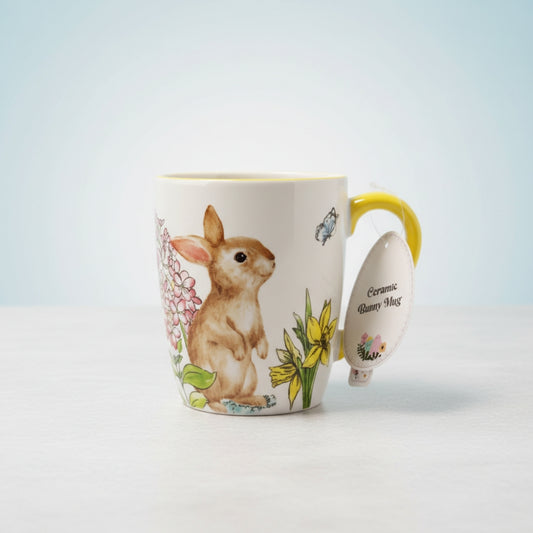 Creative Home & Kitchen Ceramic Bunny Mug 20oz Large Easter Rabbit Coffee Cup