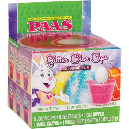 2 Pack PAAS Glitter Color Cups Easter Egg Decorating Kit DIY Craft Activity