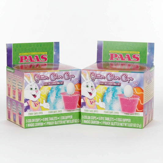 2 Pack PAAS Glitter Color Cups Easter Egg Decorating Kit DIY Craft Activity
