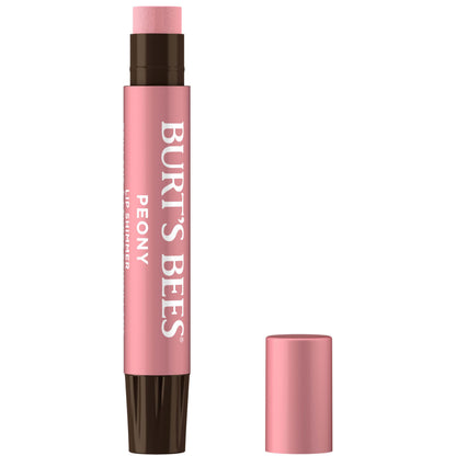 Burt's Bees Lip Shimmer Peony; Warm, Luminescent Color; High Impact, Instant Moisture; with Shea and Cocoa Butters; 100% Natural Origin (Packaging May Vary)