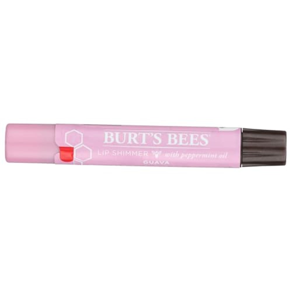 Burt's Bees 100% Natural Moisturizing Lip Shimmer, Guava, 1 Tube