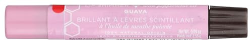 Burt's Bees 100% Natural Moisturizing Lip Shimmer, Guava, 1 Tube