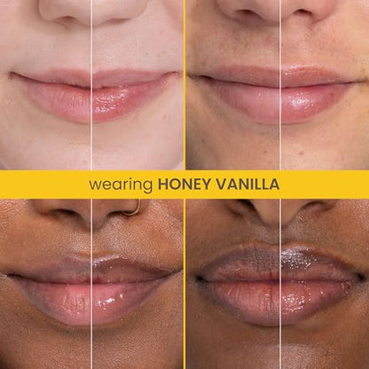 Burt's Bees Rescue Lip Relief, Honey Vanilla, Hydrating Lip Balm for Dry Cracked Lips, with Responsbily Sourced Beeswax and Shea Butter, 100% Natural Origin, 1 Squeezy Tube, 0.35oz