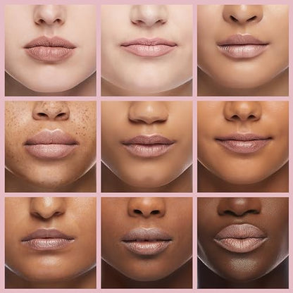 Burt's Bees Lip Balm Stocking Stuffers, Moisturizing Lip Shimmer Holiday Gift for Women, with Vitamin E & Coconut Oil, 100% Natural, Champagne, 0.09 Ounce