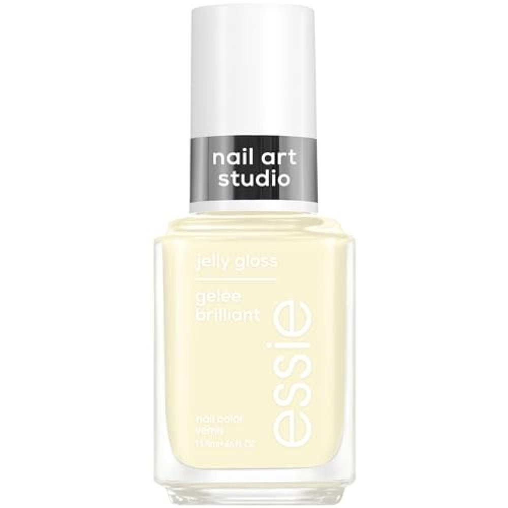 essie Nail Art Studio Jelly Gloss Polish, Vegan, Sheer Yellow Nail Polish, Buttercup Jelly, 0.46 Fl Oz
