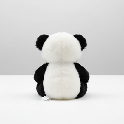 Forest Friend 6.3" Panda Bear Plush Stuffed Animal Gold Ears Blue Eyes