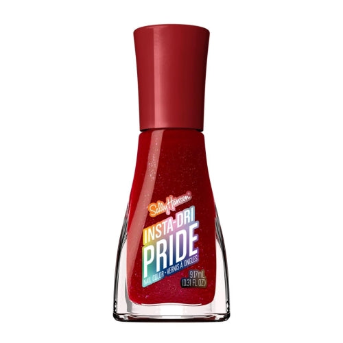 Sally Hansen Insta-Dri Pride Nail Polish | Quick Dry, Long Lasting, Streak-Free Shine | Opaque, Glossy | 769 Tot-ALLY Red | Bright Candy Red Nail Color